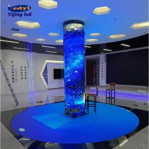 Flexible LED Display P4 Indoor Fixed Advertising Cylindrical LED Display Screen