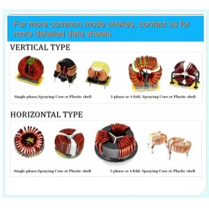 10A Nanocrystaline Core Common Mode Choke Inductor with Base
