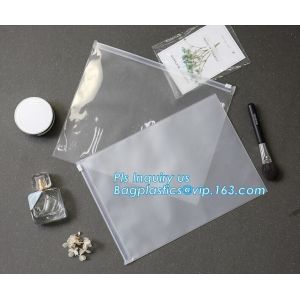 Wholesale Logo printed Slider zipper Clear pvc bag for package Vinyl transparent pvc bag cosmetic packing, Zip Lock Slider Travel from china suppliers