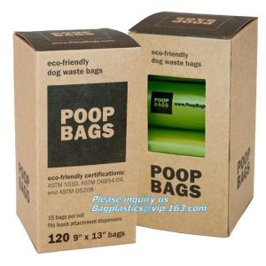 Dog Poop Bag Cornstarch Compostables, Unscented Environment Friendly Compostable