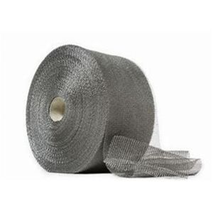 Wholesale Plain Woven Stainless Steel Knitted Wire Mesh Rolls Customzied Size Silver Yellow from china suppliers