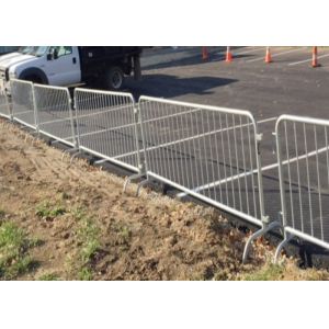 Road Access To Safe Metal Crowd Barriers Of Low Carbon Steel Tube For Public
