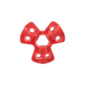 Red PA Plastic Gas Cylinder Valve Pneumatic Quick-disconnect Lockout Tagout