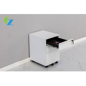 Office Non KD Metal 3 Drawer Mobile Pedestal File Cabinet With Wheels