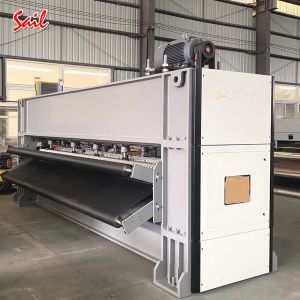 High capacity nonwoven geotextile fabric making heavy structure needle punching