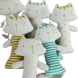 China Animal Plush Infant Holding Squeaker Soft Rattle Newborn Educational Musical Toy on sale