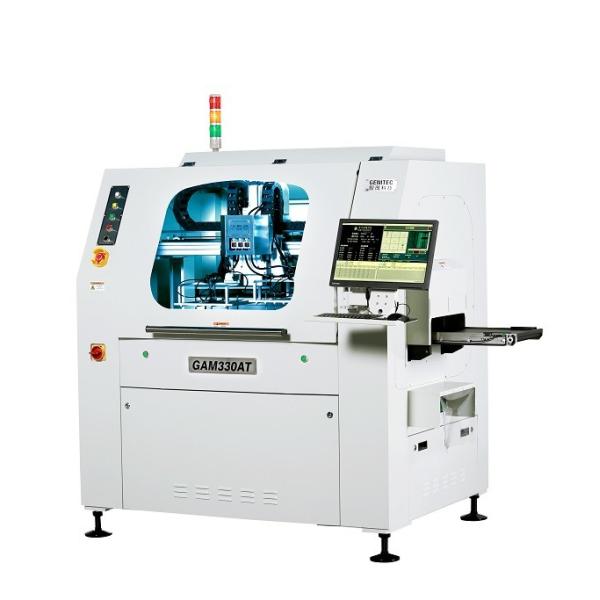 Quality Genitec Spindle 100mm/s Cnc Pcb Router Machine CCD AC220V Dual Table For Depaneling GAM330AT for sale