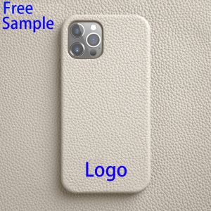 Wholesale Minibook Handmade Luxury Full Grain Pebble Leather Phone Case for Iphone 13 14 Pro Max from china suppliers