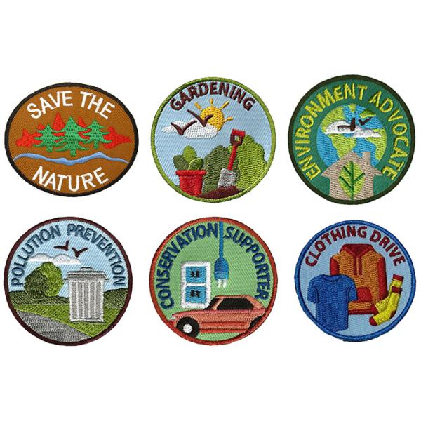 Wholesale 120D Cotton Woven Environmental Patches Hook And Loop Backing from china suppliers