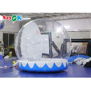 0.6mm PVC Inflatable Yard Decorations Christmas Background Wall Human Snow Globe