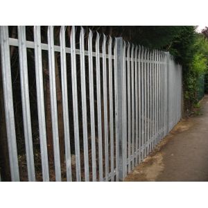 Rustproof D Section Palisade Fencing , 8ft High Steel Palisade Gates
