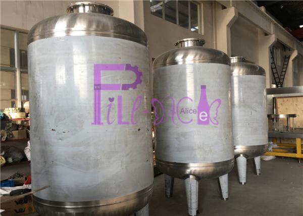 Quality 12TPH Fiberglass Housing RO Water Treatment System With Aseptic Water Storage Tank for sale