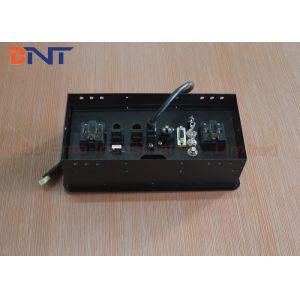 Black Tabletop Manual Flip Up Outlet / Interconnection Multiple Socket For