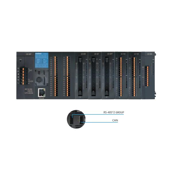Quality Industrial Control PLC 16DI/16DO Relay Modular And Expandable PLC Built In Ethernet Port for sale