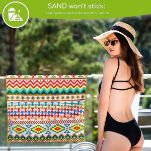 Digital Printing Microfiber Custom Beach Towel Round Corner And Square Corner
