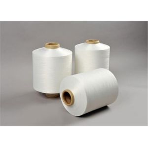 Wholesale Recycled Raw White Polyester DTY Yarn , Spun Polyester Yarn 50D/24F High Tenacity from china suppliers