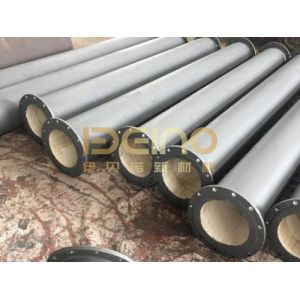 Customized Ceramic Sleeve Lined Pipe Ceramic Lined Bend In Coal Mine