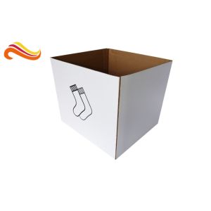 Plain Corrugated Shipping Boxes Fold - And - Tuck Construction Style With E