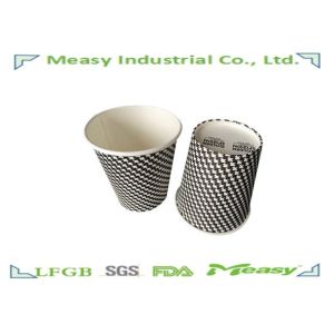 Takeaway 10oz Popular Paper Coffee Cups 330ml Logo Printed On The Cup Bottom