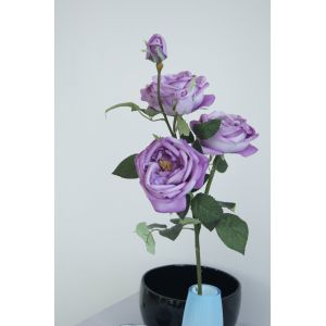 PU Artificial Brocoli Rose Real-Touch Feeling