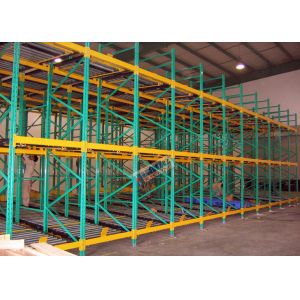 Freezers Pallet Flow Racking Maintenance Free , Material Handling Racks FIFO