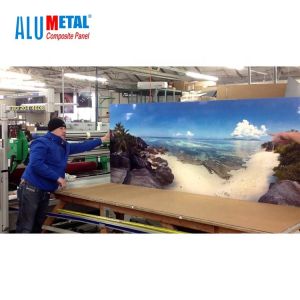 1500mm White 4mm PE Aluminum Composite Panel Facade UV Printing