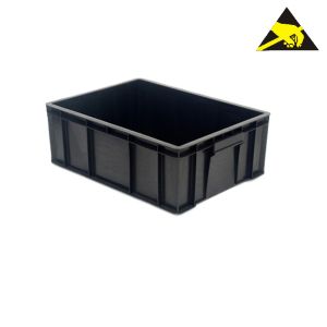 Recyclable Packaging Equipment ESD Tote Antistatic Storage Box Esd Pcb Trays For