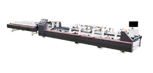 Quality Automatic Multi-function Folder Gluer Machine with Pre-fold & Bottom-lock, by glue guns, option for CD box for sale