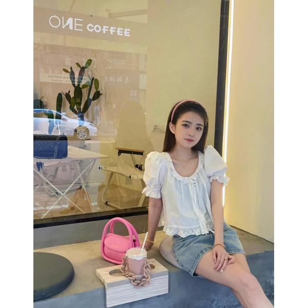 Polyester Lining Lady Style Mini Totes with Custom Design and Vegan Leather Material