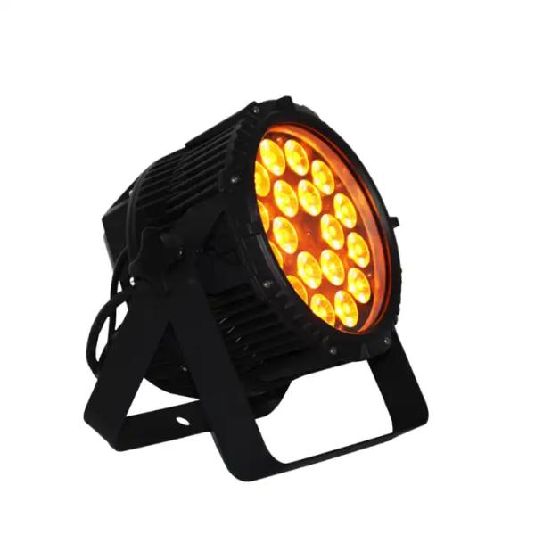 IP65 Waterproof Led Par Can Light 18x12w RGBW 4in1 Projection Distance 10m-30m