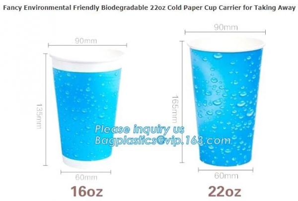 Own Logo Disposable Paper Icecream Ice Cream Cup,Disposable Plastic Cold Drink Icecream Pearl Milk Tea Cup bagease pack