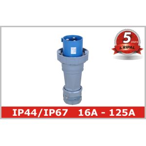 Outdoor Electric Industrial And Multiphase Power Plugs And Sockets 125A