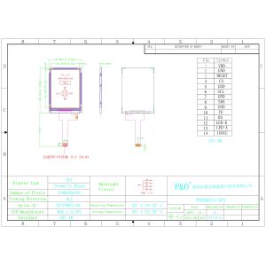 Polcd Small Display TFT IPS 2.8 Inch SPI Interface 240*320 RGB Color Screen