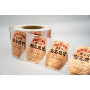 Customized Label Stickers with Transparent or Nontransparent Materials