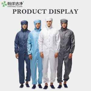 Custom Size Vapor-Protective ESD Coverall with 106-107Ohm Surface Resistance for