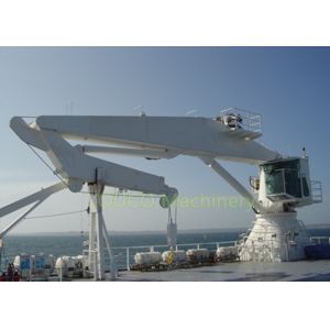 IP 56 Marine Knuckle Boom Crane , Hydraulic Deck Crane High Flexibility