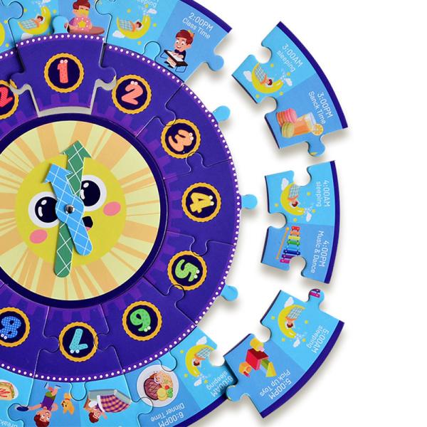 Panda Juniors PJ012 My Round Puzzle Printing Educational Toy Intelligent Paper