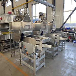 Full Automatic Peanut Roasting and Blanching Production Line for Nut Processing