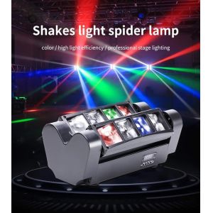 Wholesale Mini Spider 8*3w Rgbw Led Club Light Dmx 512 Moving Head Wash Light Bar Disco Dj from china suppliers
