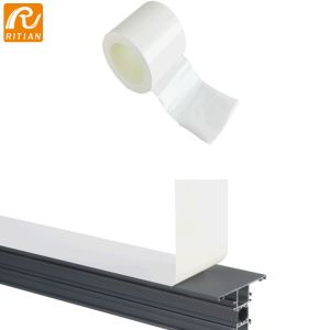 China 0.08mm Sandblasting PE Protective Film For Windows Aluminum Profile With Print on sale