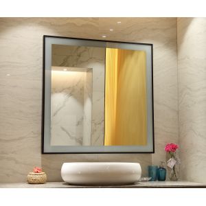 LED Wall Mounted Dressing Mirror With Lights High Definition For Hotel