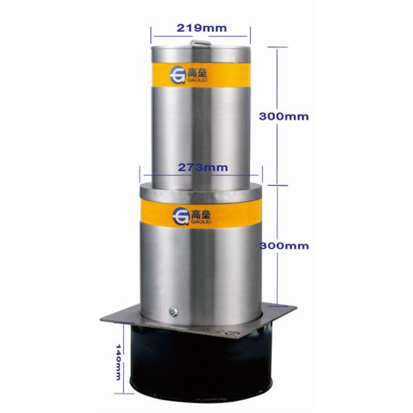 Stainless Steel Safety Manual Take Bollard Traffic Security Barrier Post Parking Post In-Ground Fixed Steel Bollards