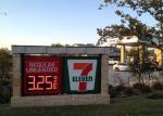 Back Service Electronic 24 Gas Station Led Signs For Canopy Price Changing