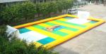 Dry Land Inflatable Football Field , Inflatable Soccer Court with Water