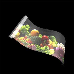 P10 Flexible Transparent Full-color LED Display Adhesive LED Screen on Glass for