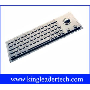 IP65 Cherry Keyswitch Panel Mount Kiosk Mechanical Keyboard With Trackball