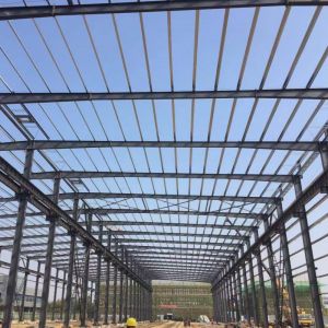 Prefab Steel Structure Warehouse 133m x 67m with Glass Wool Panels
