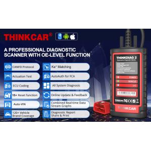 THINKCAR Thinkdiag2: Full-System Bidirectional Diagnostic Tool with CAN-FD