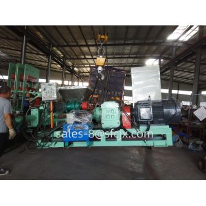 Force Feeding Single Screw Rubber Extruder Machine With Temperature Sensors