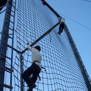 White rope high quality cargo climbing playground climbing net